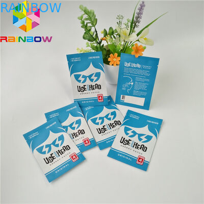 logotipo de encargo plástico laminado prueba de empaquetado de Mylar del olor de la bolsa del papel de aluminio de la pulgada 4x6