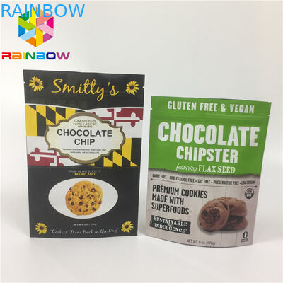 El bolso mate Ziplock superior que se puede volver a sellar de la bolsa de Doypack del papel de aluminio para la nuez/seca la fruta