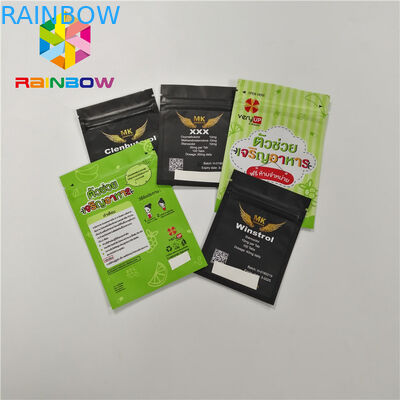 La bolsa de plástico de empaquetado del sello del uno mismo de la bolsa de la hoja de la prueba del olor de Mylar con la cremallera que se puede volver a sellar