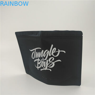 El papel de aluminio negro mate de Mylar se levanta el empaquetado médico de la hoja del tabaco de la bolsa