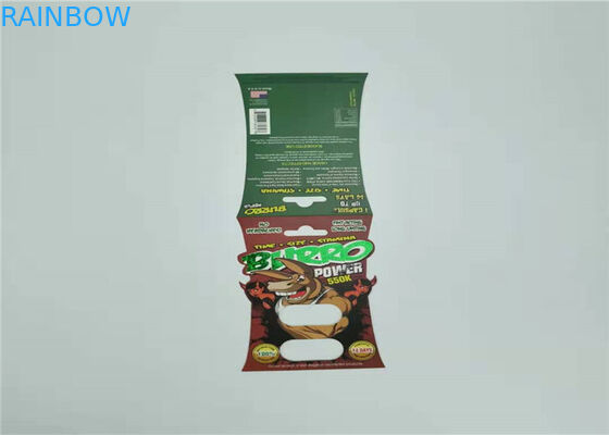 Tarjeta plástica de empaquetado del parte movible de las píldoras del sexo de la cápsula de la tarjeta de la ampolla del rinoceronte 69-9000 para Enhancemen masculino