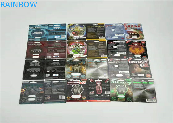 tarjeta de la ampolla del papel del búfalo 7000K que empaqueta la hoja roja que sella la impresión en offset