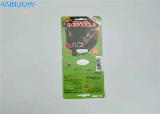 Artículo de empaquetado de Primavera Tyoe del Burro de la píldora del SWAG de las tarjetas de papel de la píldora redonda de la ampolla