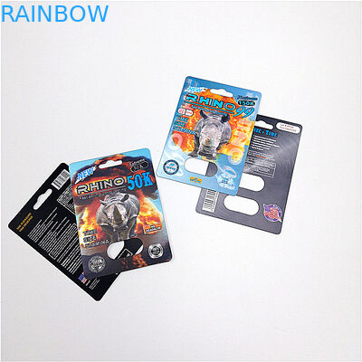 Ampolla plástica de la diapositiva caprichosa que empaqueta la cubierta plástica de la tarjeta negra de Mamsa 3d para las píldoras del sexo