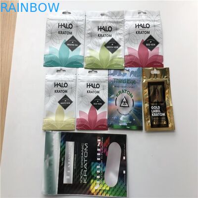 Tres que se puede volver a sellar - comida Ziplock sellada lado del bolso del papel de aluminio a prueba de humedad