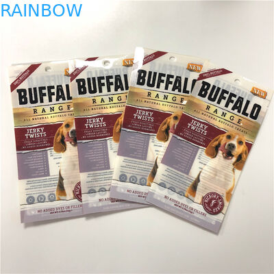 Bolsas plásticas seguras de la comida del perro/del gato/de la tortuga/de pescados del bolso del envasado de alimentos con el Ziplock reutilizable