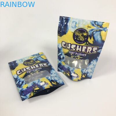 Las píldoras de empaquetado del embalaje del incienso herbario de los bolsos de los Gushers de la lámina de mylar se levantan el logotipo de la aduana de la bolsa
