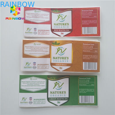 La manga del encogimiento del dropper etiqueta el frasco farmacéutico de las etiquetas engomadas la botella de cristal 30ml para el esteroide