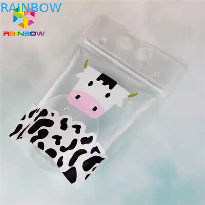 La bolsa de plástico de la impresión del fotograbado que empaqueta la paja colorida para embalar la bebida líquida