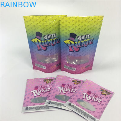 Incienso herbario de la prueba del olor que empaqueta bolsos plásticos de las galletas de la hoja de la mini mala hierba Ziplock CBD