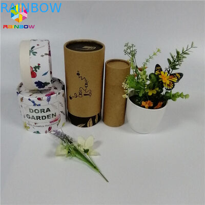 Final de empaquetado biodegradable de la superficie de Matt del tubo de cartulina de la caja de papel de la categoría alimenticia