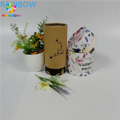 Final de empaquetado biodegradable de la superficie de Matt del tubo de cartulina de la caja de papel de la categoría alimenticia