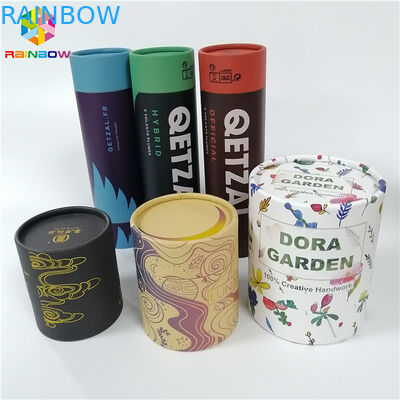 La caja de papel de Kraft que empaquetaba el logotipo de encargo de la forma redonda imprimió para el regalo/los cosméticos/comida