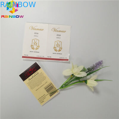 Etiquetas autoadhesivas del plástico de embalar de las botellas de aceite esencial del pegamento que imprimen para la ropa del bolso de la caja