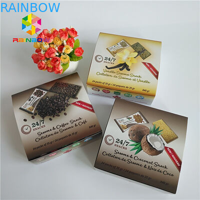 Caja de empaquetado de papel plegable del holograma del rectángulo para la máscara facial del cepillo de la pestaña de los cosméticos