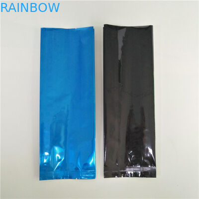 Bolsitas de té del escudete del lado del papel de aluminio que empaquetan el sellado caliente de la bolsa del café con la válvula