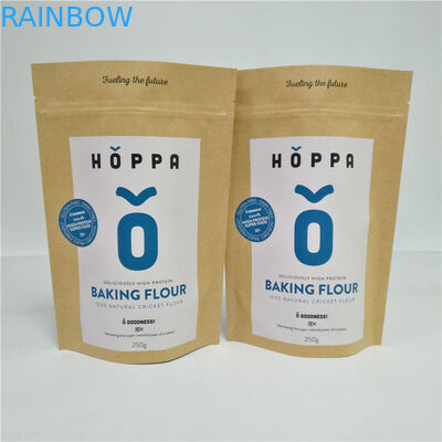 Brown natural modificó la bolsa de las bolsas de papel para requisitos particulares para el paquete secado té de las especias de las nueces de la comida