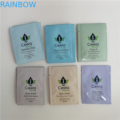 Bolsas plásticas de la cerradura de la cremallera del papel de aluminio que empaquetan el lado que se puede volver a sellar tres sellado