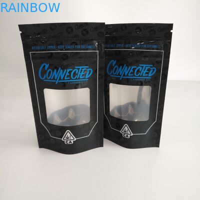 La cremallera que se puede volver a sellar de la prueba del olor se levanta la bolsa de la cremallera con aluminio de la ventana dentro