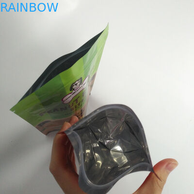 La impresión de Digitaces se levanta el alimento para animales de los bolsos de la bolsa de la cremallera que embala el material plástico