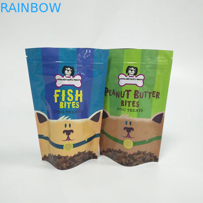 La impresión de Digitaces se levanta el alimento para animales de los bolsos de la bolsa de la cremallera que embala el material plástico