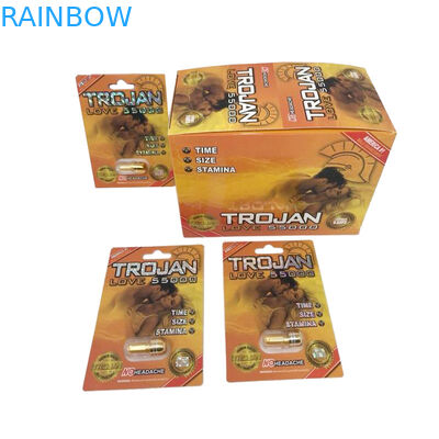 Ampolla plástica de la tarjeta de la píldora de la cápsula del rinoceronte 69 que empaqueta la pantera negra/la mamba/el rinoceronte V7