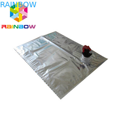 Bolsa del canalón de la bebida que empaqueta el bolso aséptico del babero de la impresión de encargo de 3L 5L 10L en caja