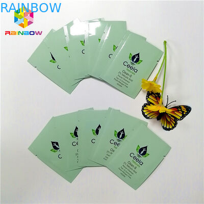 Multi - top en colores pastel coloreado de los bolsos del sellado caliente de la lámina de mylar abierto con la muesca los 6x9cm del rasgón