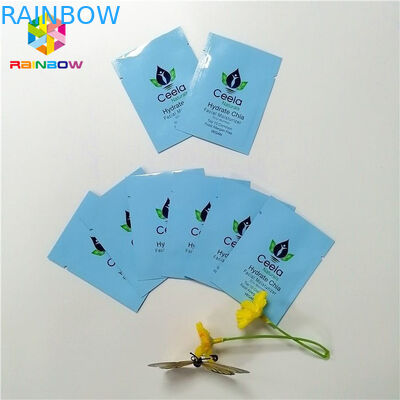 Multi - top en colores pastel coloreado de los bolsos del sellado caliente de la lámina de mylar abierto con la muesca los 6x9cm del rasgón