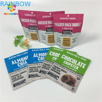 Cerradura de empaquetado de la cremallera del papel de aluminio de la laminación de la proteína/de leche en polvo de los bolsos de los snacks que se puede volver a sellar