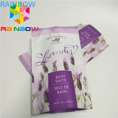 Bolsos cosméticos de la cremallera del sellado caliente, mascarilla del papel de aluminio que empaqueta para el cuidado de piel