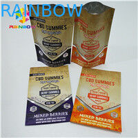 Bolso de empaquetado del sellado caliente 1/8oz 1/2oz 1oz CBD Gummies de la vida útil de la bolsa larga de la hoja