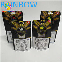 Bolso de empaquetado del sellado caliente 1/8oz 1/2oz 1oz CBD Gummies de la vida útil de la bolsa larga de la hoja