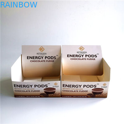 Caja amistosa del cartón de Eco Kraft, caja de presentación contraria plegable para el chocolate