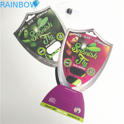 Aumento sexual masculino de empaquetado del funcionamiento de la caja de presentación de las tarjetas de la ampolla de la cápsula de la píldora del rinoceronte