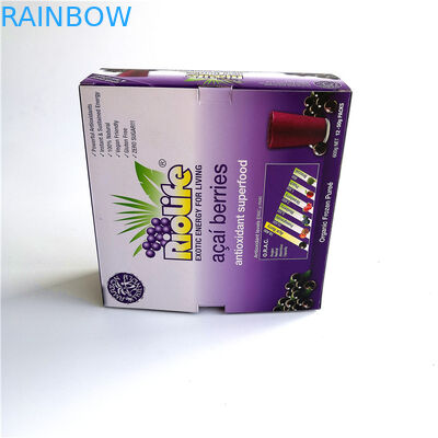 Recicle la caja de papel plegable que empaqueta, caja de papel modificada para requisitos particulares de la exhibición del tamaño para las bayas