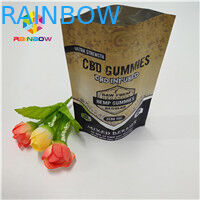 Bolsa resistente de empaquetado de los niños de la prueba del olor CBD del papel de aluminio de Doypack k del cáñamo de la bolsa del té superior de la flor