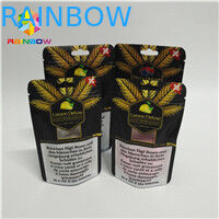 Bolsa resistente de empaquetado de los niños de la prueba del olor CBD del papel de aluminio de Doypack k del cáñamo de la bolsa del té superior de la flor