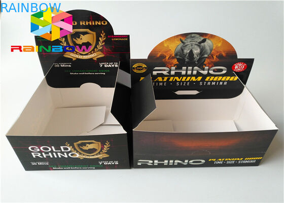 Caja de papel de la exhibición amistosa de Eco, empaquetado de la barra de energía del bocado del contador de la caja del papel de regalo