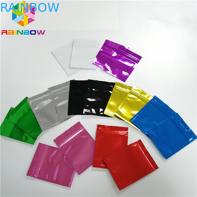 Embalaje facial de la máscara del sello lateral brillante Ziplock tres de los bolsos de Mylar del holograma de la estrella del flash del brillo