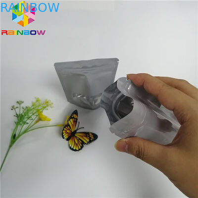 El empaquetado brillante de la bolsa del papel de aluminio se levanta el sellado caliente de la prueba del olor de Mylar con la ventana