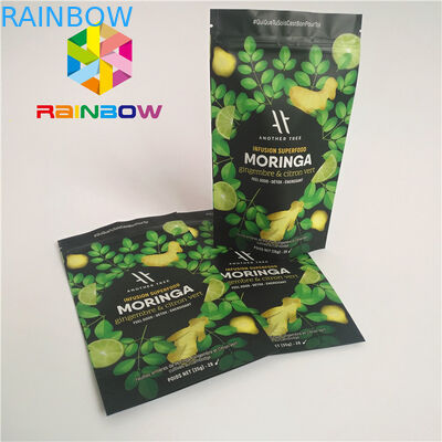 El café friega el soporte de empaquetado para arriba empaqueta la bolsa del embalaje de la sal de baño del cuerpo del papel de aluminio de K