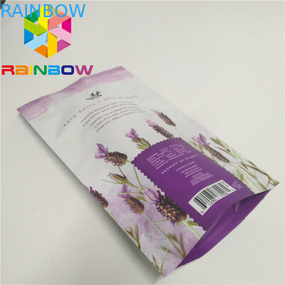 El café friega el soporte de empaquetado para arriba empaqueta la bolsa del embalaje de la sal de baño del cuerpo del papel de aluminio de K