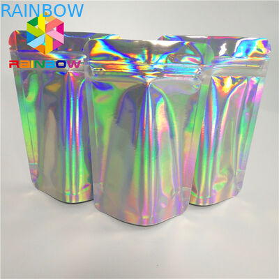 Bolsas plásticas de la extensión del pelo de los cosméticos que empaquetan el bolso reutilizable del Ziplock de Mylar