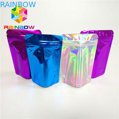 Bolsas plásticas de la extensión del pelo de los cosméticos que empaquetan el bolso reutilizable del Ziplock de Mylar