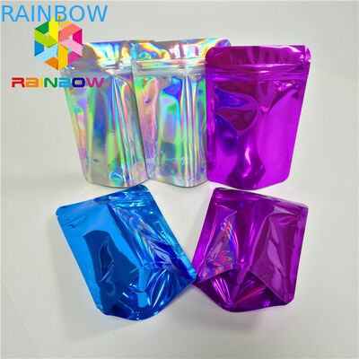 Bolsas plásticas de la extensión del pelo de los cosméticos que empaquetan el bolso reutilizable del Ziplock de Mylar