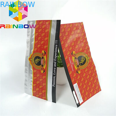 Bolsas plásticas Ziplock que se puede volver a sellar que empaquetan almacenamiento helado olográfico claro de la comida del cigarro