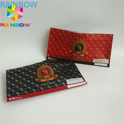 Bolsas plásticas Ziplock que se puede volver a sellar que empaquetan almacenamiento helado olográfico claro de la comida del cigarro