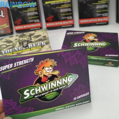 Bolsas de encargo plegables que empaquetan 300gsm día del cartón 7 caja de la píldora de 2 días