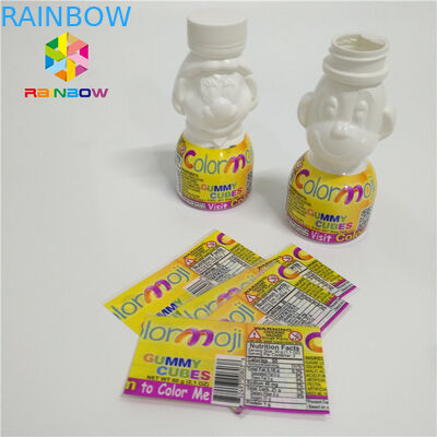 La funda plástica del encogimiento del PVC etiqueta el abrigo sensible al calor para el cuello de la botella de la bebida